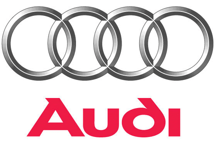 Logo của xe Audi biểu tượng cho sự đoàn kết, sát cánh bên nhau